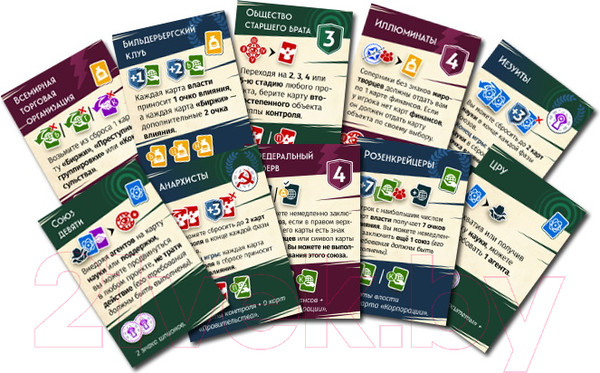 Изображение товара Настольная игра Crowd Games Тайная власть. Новый мировой порядок / 441003