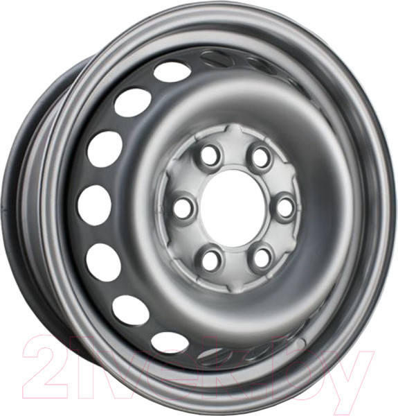 Изображение товара Штампованный диск Trebl 9487T 16x6.5" 6x130мм DIA 84.1мм ET 62мм Silver