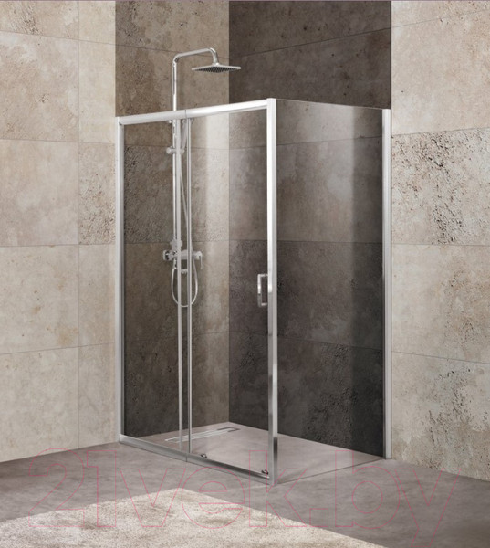 Изображение товара Душевой уголок BelBagno UNIQUE-AH-1-100/115-90-C-Cr