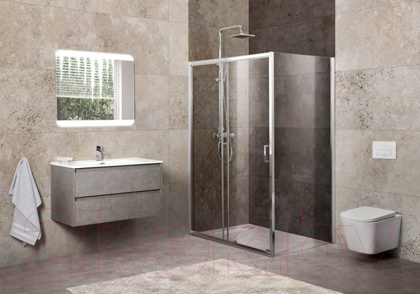 Изображение товара Душевой уголок BelBagno UNIQUE-AH-1-120/135-80-C-Cr