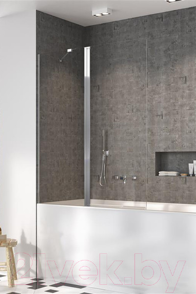 Изображение товара Стеклянная шторка для ванны Radaway Nes PND II 100 L / 10009100-01-01L