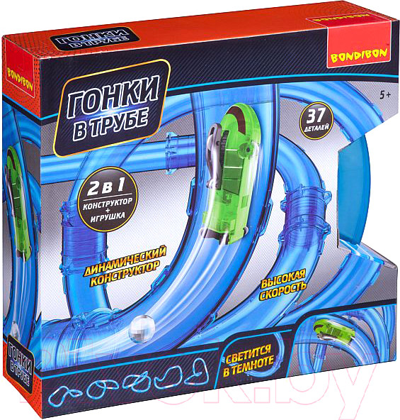 Изображение товара Автотрек гоночный Bondibon Гонки в трубе / ВВ3127