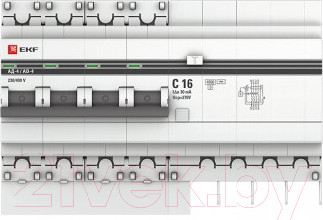 Изображение товара Дифференциальный автомат EKF PROxima АД-4 40А/30мА / DA4-40-30-pro