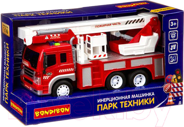 Изображение товара Автомобиль-вышка Bondibon Парк техники / ВВ4067 (инерционная)