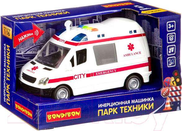 Изображение товара Автомобиль игрушечный Bondibon Парк техники / ВВ4068 (инерционная)