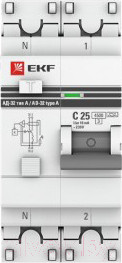 Изображение товара Дифференциальный автомат EKF PROxima АД-32 1P+N 16А/ 30А / DA32-16-B-30-pro