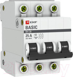 Изображение товара Выключатель нагрузки EKF Basic 3P 40А ВН-29 / SL29-3-40-bas