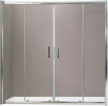 Изображение товара Стеклянная шторка для ванны BelBagno UNO-VF-2-170/145-P-Cr