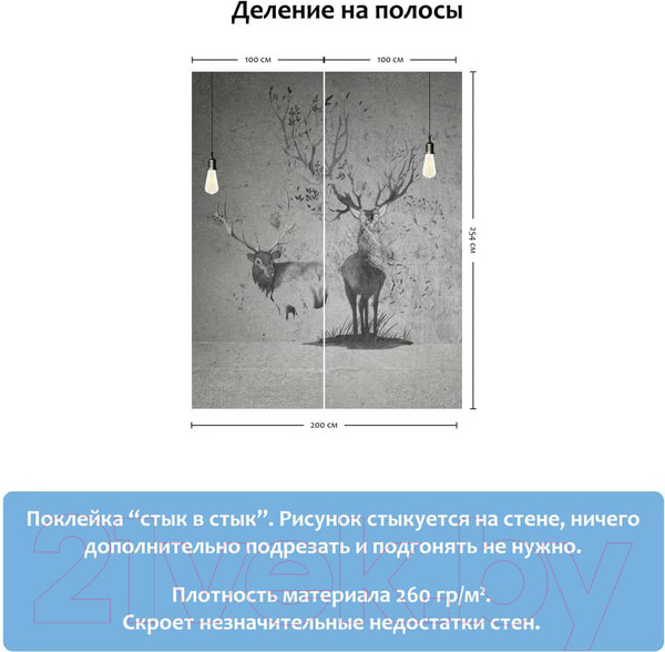 Изображение товара Фотообои листовые Citydecor Лофт 2 (200x254)