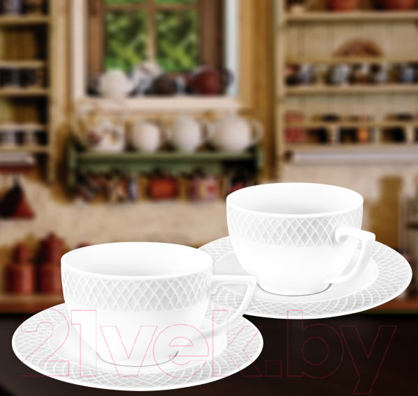 Изображение товара Чашка с блюдцем Wilmax WL-880101404/А
