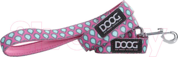 Изображение товара Поводок DOOG Luna / LEADPTD-L (розовый с каплями)