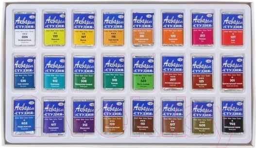 Изображение товара Акварельные краски ГАММА Студия / 215001 (24цв)