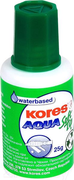 Изображение товара Корректор для текста Kores Aqua Soft Tip / 69461.01 (25гр)