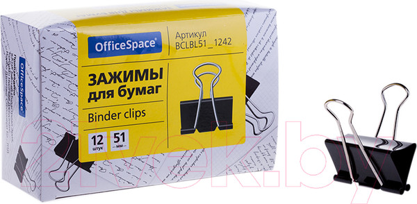 Изображение товара Зажим для бумаги OfficeSpace BCLBL51-1242