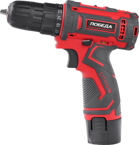 Изображение товара Аккумуляторная дрель-шуруповерт Победа ДА-12П/2 Ли