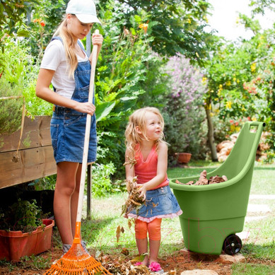 Изображение товара Тележка садовая Keter Easy Go Breeze / 223988 (50л, зеленый)