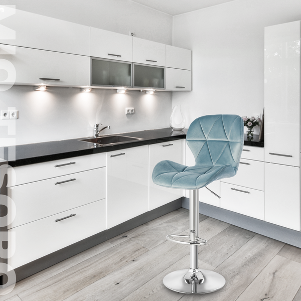 Изображение товара Стул барный Mio Tesoro Грация BS-035 (G062-43 бледно-голубой)