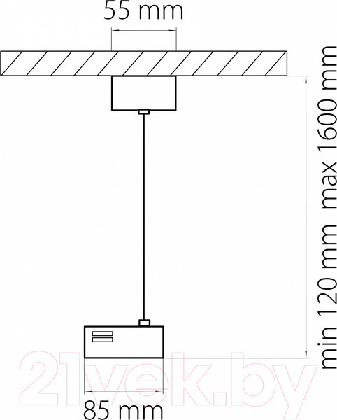 Изображение товара Коннектор для шинопровода Lightstar Barra 502197 (черный)