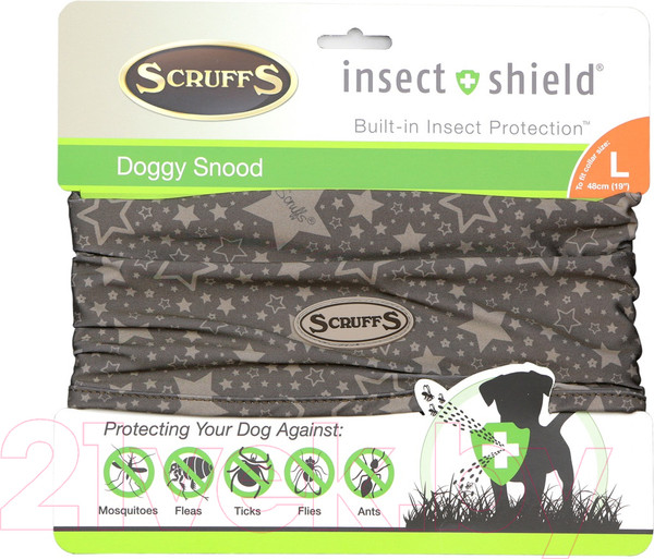 Изображение товара Галстук-бабочка для собак Scruffs Insect Shield Dog Snood / 937119 (L)