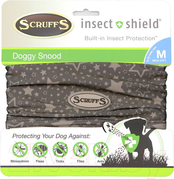 Изображение товара Галстук-бабочка для собак Scruffs Insect Shield Dog Snood / 937102 (M)
