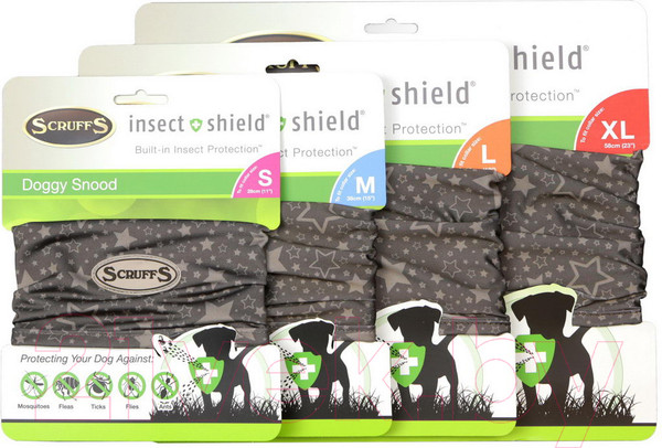 Изображение товара Галстук-бабочка для собак Scruffs Insect Shield Dog Snood / 937102 (M)