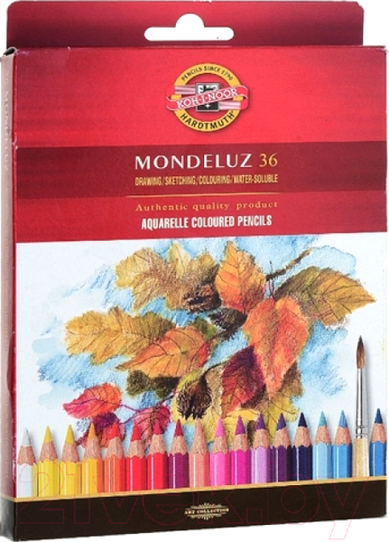 Изображение товара Набор акварельных карандашей Koh-i-Noor Mondeluz / 3719036001 (36шт)