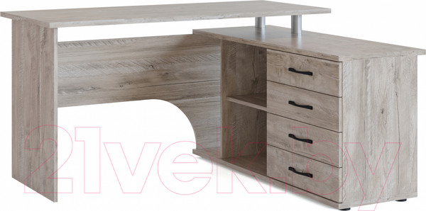 Изображение товара Компьютерный стол Сокол-Мебель КСТ-109 (правый, дуб юкон)