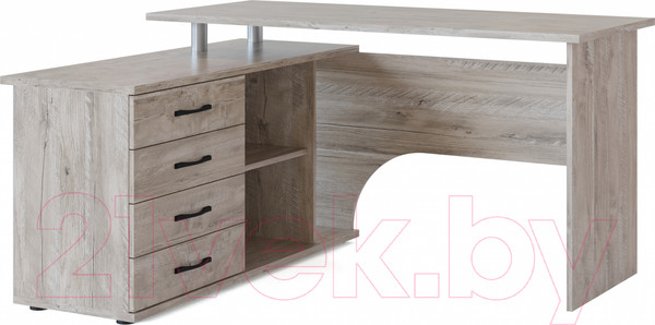 Изображение товара Компьютерный стол Сокол-Мебель КСТ-109 (левый, дуб юкон)