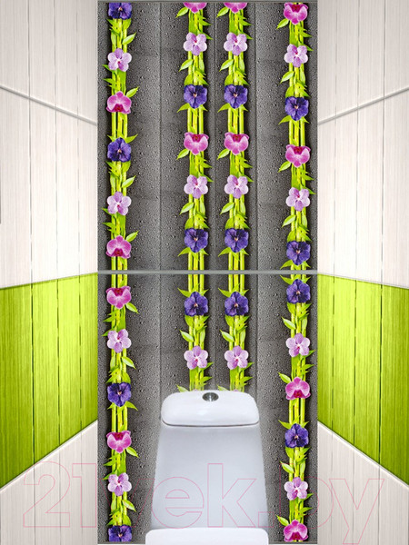 Изображение товара Экран-дверка Comfort Alumin Group Орхидея 83x200