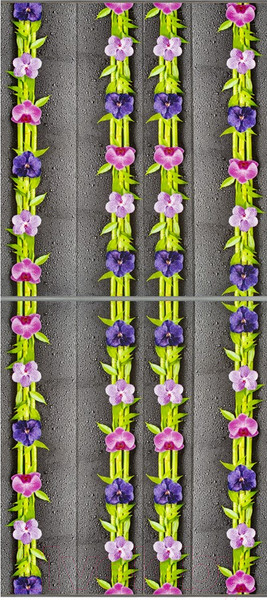 Изображение товара Экран-дверка Comfort Alumin Group Орхидея 83x200