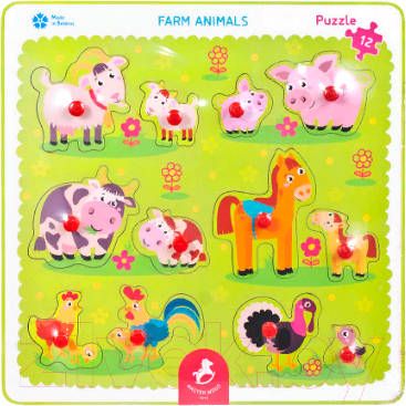 Изображение товара Развивающая игрушка Мастер Вуд Домашние животные / PV5