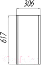 Изображение товара Шкаф для ванной Акватон Брук (1A202503BCDL0)