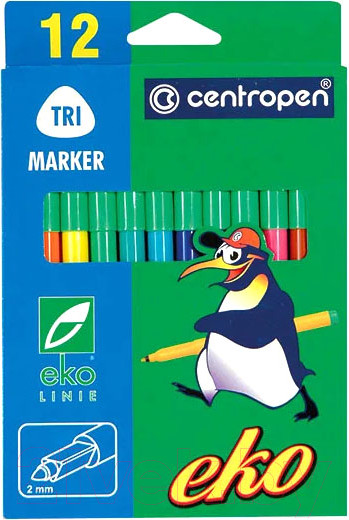 Изображение товара Фломастеры Centropen Eko Trio / 2560 1201 (12шт)