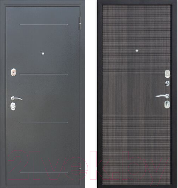 Изображение товара Входная дверь Гарда Муар 10мм Венге тобакко (96x205, правая)