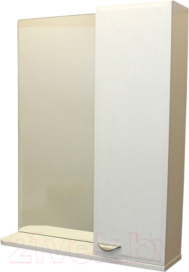 Изображение товара Шкаф с зеркалом для ванной СанитаМебель Лотос 101.600 (правый)