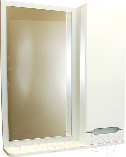 Изображение товара Шкаф с зеркалом для ванной СанитаМебель Сизаль 14.600 (правый)