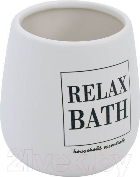 Изображение товара Стакан для зубной щетки и пасты Bisk Grama 05599 (белый)