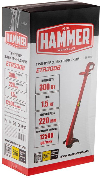 Изображение товара Триммер электрический Hammer ETR300B
