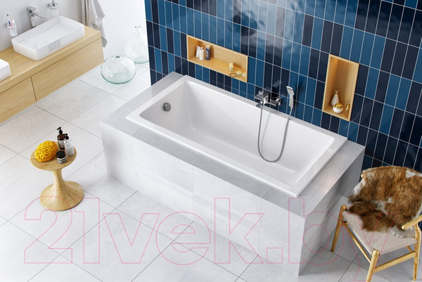 Изображение товара Ванна акриловая Excellent Wave Slim 170x75 (с ножками)