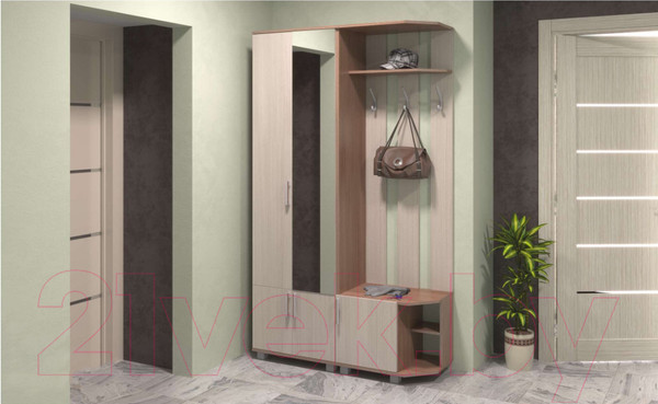 Изображение товара Секция в прихожую Modern Карина К82 (анкор темный/анкор светлый)