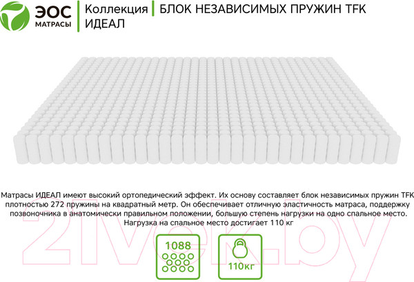 Изображение товара Детский матрас EOS Идеал 1а 70x160 (премиум Aloe Vera)