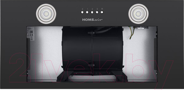 Изображение товара Вытяжка скрытая HOMSair Camelia Power 60 (черный)