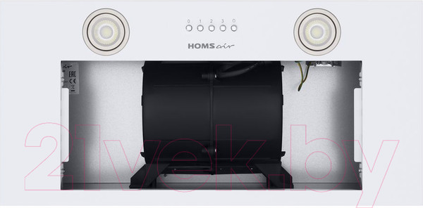 Изображение товара Вытяжка скрытая HOMSair Camelia Power 60 (белый)
