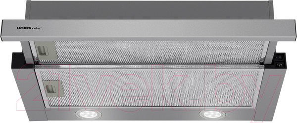 Изображение товара Вытяжка телескопическая HOMSair Flat 60 (нержавеющая сталь)