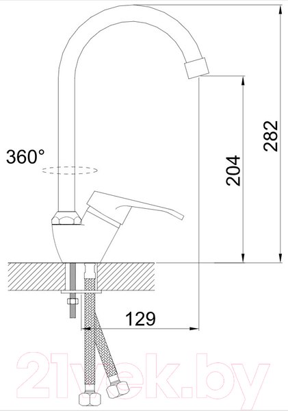 Изображение товара Смеситель Эверест B41-028