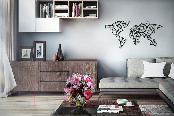 Изображение товара Декор настенный EWA Карта мира