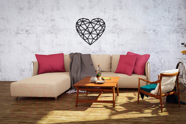 Изображение товара Декор настенный EWA Сердце