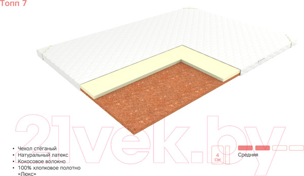 Изображение товара Наматрасник детский EOS Топп 7 70x170 (бязь)
