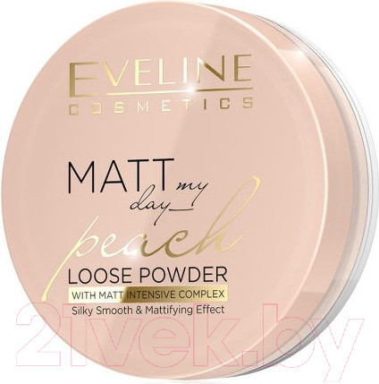 Изображение товара Пудра рассыпчатая Eveline Cosmetics Matt My Day Loose Powder Peach (6г)