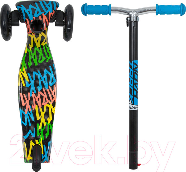 Изображение товара Самокат детский Novatrack RainBow Start Graffiti 120.NRAINBOW.GBL20